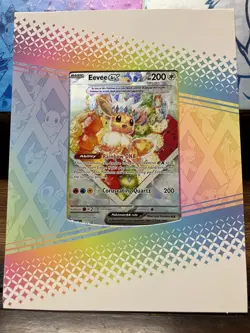 Eevee EX 174 Prismatic Evolutions Black Star Promo Card NM Condition w/Frame - Image 2