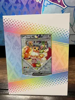Eevee EX 174 Prismatic Evolutions Black Star Promo Card NM Condition w/Frame - Image 3
