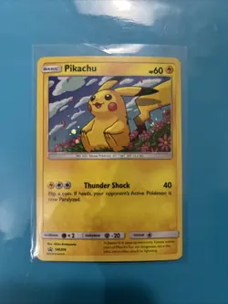 Pikachu SM206 Holo Rare Black Star Promo 2019 Unified Minds Foil Card - Image 1