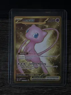 Mew ex 205/165 Scarlet & Violet 151 Full Art Secret Rare Holo Pokemon Card NM - Image 1