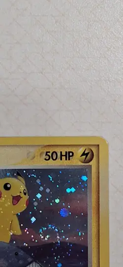 2007 Pokemon Pop Series 5 Pikachu Holo Card 12/17 Inverted Back Error - Image 2