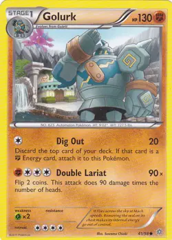 POKEMON GOLURK CARD FREE SHIPPING - Image 1