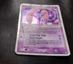 Mew ex 100/110 Holon Phantoms Holo Ultra Rare Pokemon Card DAMAGED - Image 4