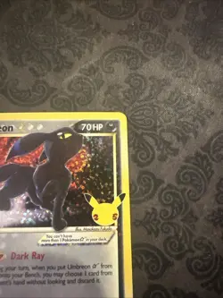 Pokemon TCG Umbreon Star Celebrations Holo Card 17/17 Classic Collection - Image 3