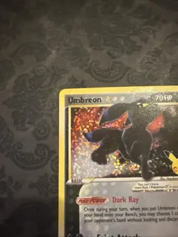 Pokemon TCG Umbreon Star Celebrations Holo Card 17/17 Classic Collection - Image 4