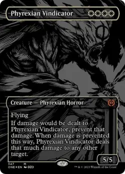 MTG English Phyrexian Vindicator (Oil Slick Raised Foil) NM Foil - Image 1