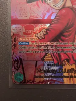 Monkey.D.Luffy (118) (3rd Anniversary) One Piece Card Manga RED Rare English - Image 5