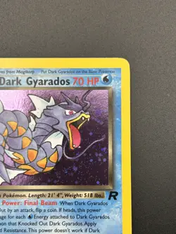 DARK GYARADOS Pokemon Card - WOTC - 1st Edition - Team Rocket - 8/82 HOLO NM (C) - Image 4
