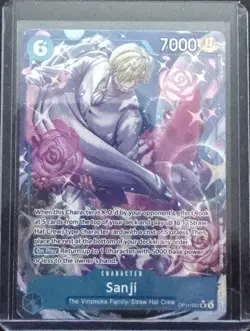 Sanji OP11-051 SR Alt Art A Fist of Divine Speed ONE PIECE Card NM English - Image 1