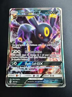 Umbreon GX 80/149 Pokemon Sun & Moon Base Set Holo Full Art Pokemon Card - Image 1