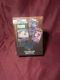 Walmart Mystery Gems Pokemon CGC Box (1 Graded Card & 1 Random Pack) New - Image 3
