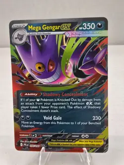Pokemon Card TCG: Mega Gengar ex 056/094 Double Rare Phantasmal Flames/ NM - Image 1