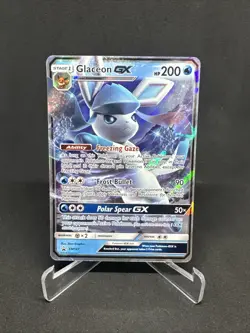 2018 Pokemon TCG Glaceon GX SM147 Black Star Promo Ultra Rare Sun & Moon NM Card - Image 1
