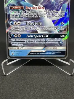 2018 Pokemon TCG Glaceon GX SM147 Black Star Promo Ultra Rare Sun & Moon NM Card - Image 4
