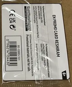 Reshiram (Phantasmal Flames Stamped) UNOPENED 017/094 Pokemon Card HOLO - Image 2
