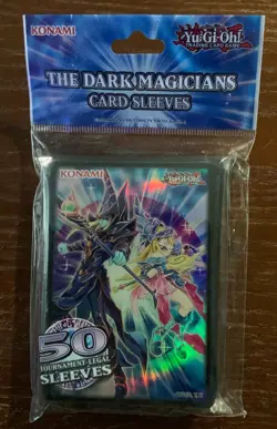 OFFICIAL KONAMI YUGIOH THE DARK MAGICIANS DECK PROTECTORS/CARD SLEEVES 50ct - Image 1