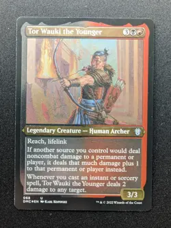 Magic the Gathering TOR WAUKI THE YOUNGER FOIL Dominaria United Commander #68 - Image 1
