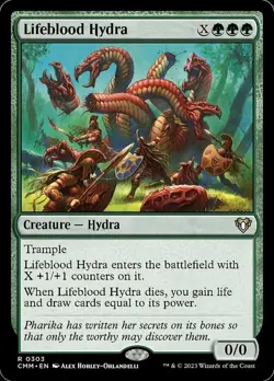 1 x Lifeblood Hydra - Commander Masters - NM-Mint - MTG - Image 1