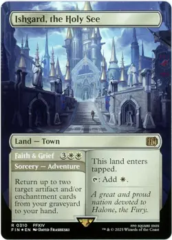 Ishgard, the Holy See / Faith & Grief (Borderless Foil) 0310 Final Fantasy MTG - Image 1