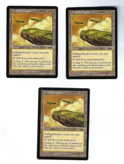3x Drifting Meadows - Urza's Saga - Magic The Gathering NM/M (Never Played) - Image 1