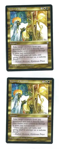 2x Hymn of Rebirth - Ice Age - Magic The Gathering NM/M (Never Played) - Image 1