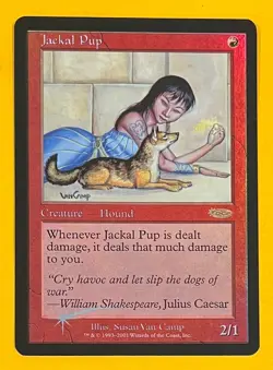 MTG JACKAL PUP (Foil) FNM (OldManMTG 013-170) - Image 1