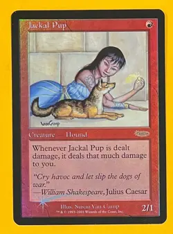 MTG JACKAL PUP (Foil) FNM (OldManMTG 013-171) - Image 1