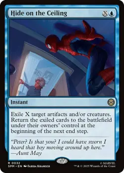 1 x Hide on the Ceiling - Marvel's Spider-Man - NM-Mint - MTG - Image 1