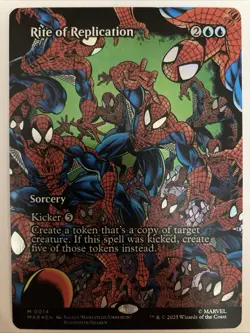Rite of Replication FOIL Borderless MTG Spider-Man Marvel Universe Eternal-Legal - Image 1