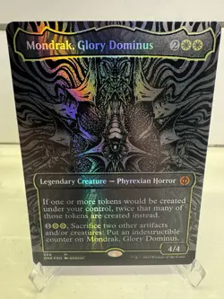 Mondrak, Glory Dominus (Oil Slick Raised Foil) Phyrexia: All Will Be One Foil - Image 1