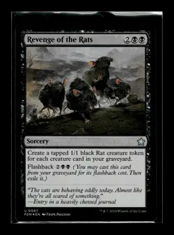 REVENGE OF THE RATS Foundations FOIL #67 FDN(NM+)(MTG) - Image 1