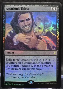 Astarion's Thirst #114 Commander Legends: Battle for Baldur's Gate Foil Rare - Image 1