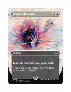 1x Beyond the Quiet, Borderless Art, Magic the Gathering MTG NM - Image 1
