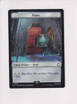 MAGIC THE GATHERING MTG FALLOUT DOUBLE TOKEN HUMAN KNIGHT / FOOD - Image 2