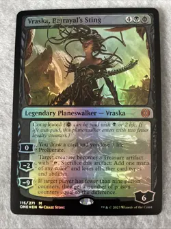 MTG Vraska, Betrayal's Sting Phyrexia: All Will Be One Foil #115 - Image 1