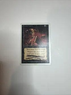Magic MTG Unlimited Demonic Tutor SIGNED MODERATELY PLAYED MP - Image 1
