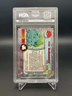 2000 POKEMON TOPPS CHROME SERIES 1 SPARKLE BULBASAUR #1 PSA 5 - Image 2