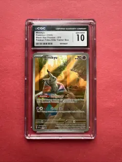 CGC 10 - Mimikyu 075 SVP Black Star Promo Paldean Fates ETB Pokemon Gem Mint - Image 1
