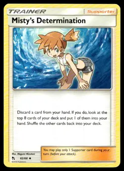 Misty's Determination Hidden Fates 62/68 MP Pokemon TCG | Buy 10 Get 10 Free - Image 1