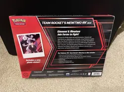 Pokemon TCG | Team Rocket's Mewtwo Ex Box | Destined Rivals | New & Sealed - Image 2