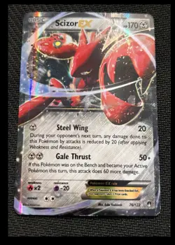 2016 Pokemon Breakpoint XY Scizor Ex 76/122 holo Basic/Rare #76 - Image 1