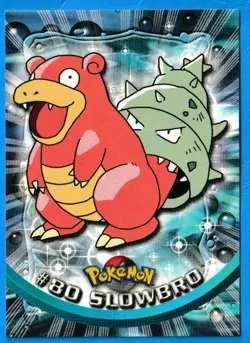 2000 Topps Pokemon TV Animation Edition Slowbro #80 Blue Topps Logo NM-MT - Image 3
