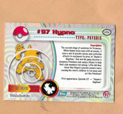 2000 Topps Pokemon TV Animation Edition Hypno #97 Blue Topps Logo NM-MT - Image 2