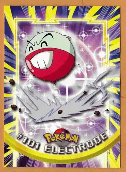 2000 Topps Pokemon TV Animation Edition Electrode #101 Blue Topps Logo NM-MT - Image 1