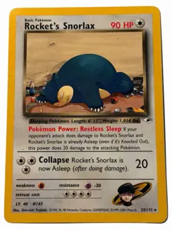 Rocket's Snorlax - 33/132 Gym Heros 2000 - WOTC Pokemon TCG - Image 1