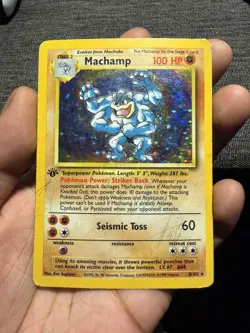 Machamp 8/102 1st Edition Holo Rare - WOTC Promo Pokemon TCG - Image 3