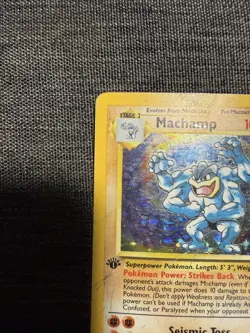 Machamp 8/102 1st Edition Holo Rare - WOTC Promo Pokemon TCG - Image 5