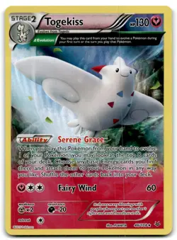 2015 XY - Roaring Skies Pokemon Togekiss Stage 2/Rare Holo #46 Holo - Image 1