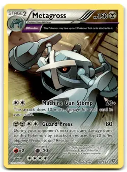 2015 Pokemon XY Ancient Origins Pokemon Metagross 50/98 Stage 2/Rare #50 - Image 1