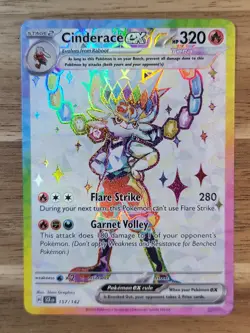 Pokemon TCG - S&V - Stellar Crown - Cinderace EX 157/142 - Ultra Rare - NM - Image 1